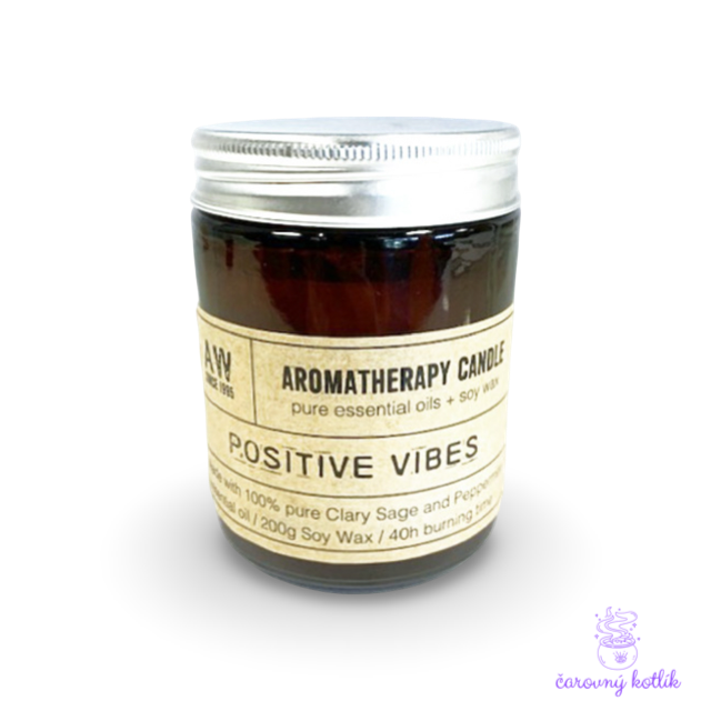 Aromaterapeutická sójová sviečka - Pozitívne vibrácie