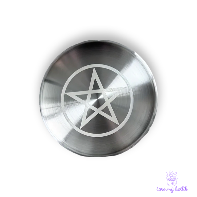 Oltárny tanier Pentagram - strieborný
