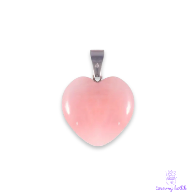 Prívesok Srdce - ruženín