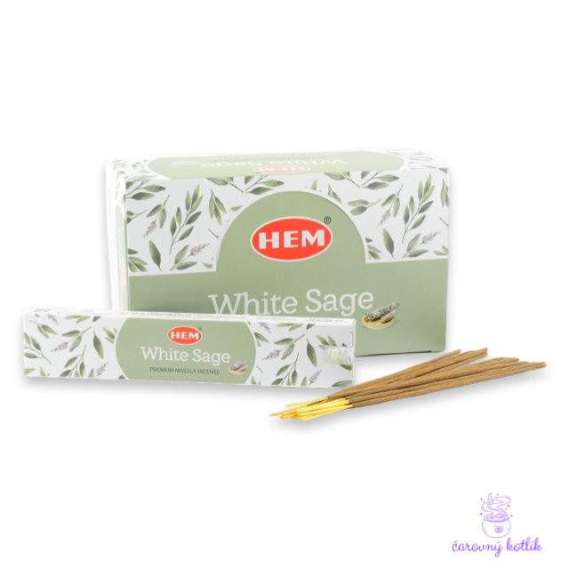 Vonné tyčinky Biela šalvia - Premium Masala