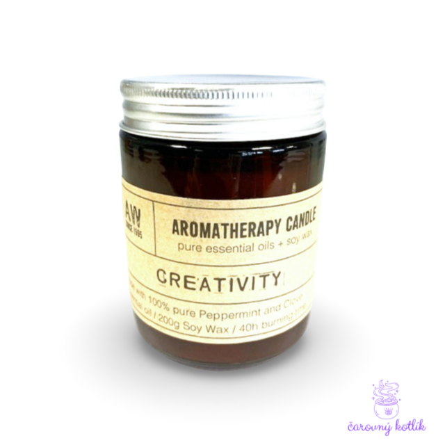 Aromaterapeutická sójová sviečka - Kreativita